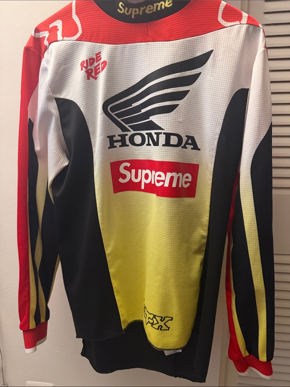 Supreme@/Honda®/Fox@ Racing Moto Jersey Top - Picture 4 of 7